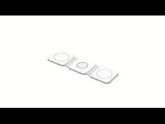 15W Qi Compatible portátil con protección contra sobre tensión - Negro/Blanco