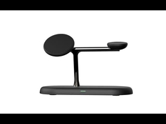 Material de aleación de zinc ABS todo en uno cargador inalámbrico magnético rápido Distancia de carga ≤ 8 mm t256