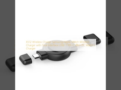 Carga inalámbrica X512 Cargador inalámbrico Samsung/Apple Watch con doble interfaz USB/TYPE-C ABS+Cargador de relojes para PC