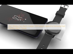 2025 Cargador de reloj rápido inalámbrico T316 Soporte para Apple y Samsung Cargador de reloj de doble interfaz