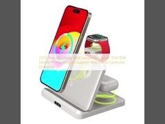 2025 Nuevo A21 Apple And Samsung Cargador 15W/10W Cargador de teléfono móvil Apoyo Reloj Y Carga de auriculares