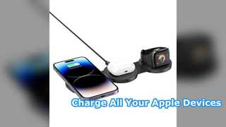 En cargador inalámbrico plegable para dispositivos Apple
